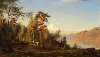 Fjord Scene by Amaldus Nielsen